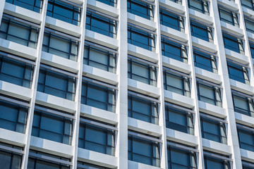 Windows of white building