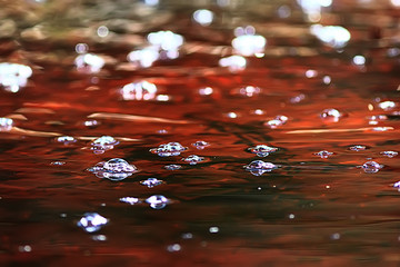 abstract background ripples on water / brown stream, water texture brown color on the swamp, peat