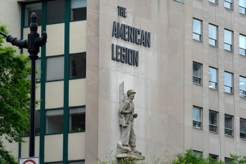 Washington dc 16th street buildings windows american legion