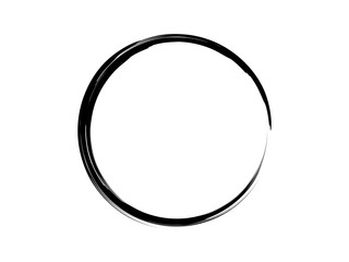Grunge paint circle.Grunge black circle made of black ink.Grunge oval element made for your project.