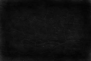 black old wall cracked concrete background / abstract black texture, vintage old background