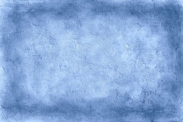 blue plaster background / abstract cold vintage background old concrete texture