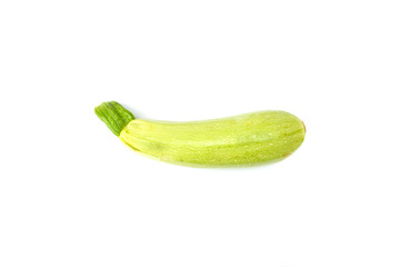 zucchini green isolated on white background