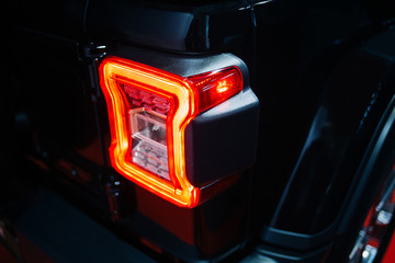 Led taillight of the modern suv car