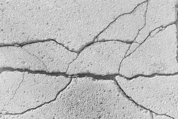 crack on the ground white background / abstract white vintage background broken texture