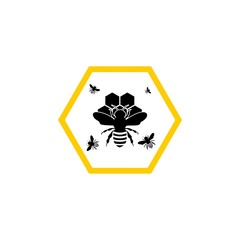 Honey Comb Logo Template Design