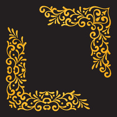 Elegant vintage vector corners