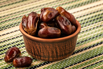 Delicious dried dates, a favorite dish of many gourmets.