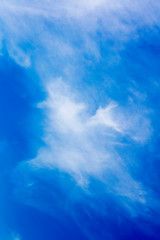 Deep blue sky with clouds high quality fifty megapixels