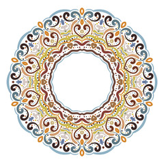 Elegant hand drawn floral frame