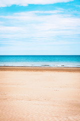 Fototapeta na wymiar Landscape, sandy beach and adriatic sea view