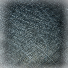 blank square gray abstract background / scratch texture, damaged wall surface