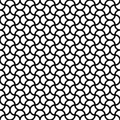 Endlosmuster Wellengitter Schwarz/Weiß