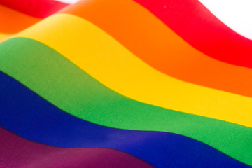 LGTB or rainbow flag. Gay pride flag.