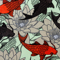 Arrière plan coloré motif floral