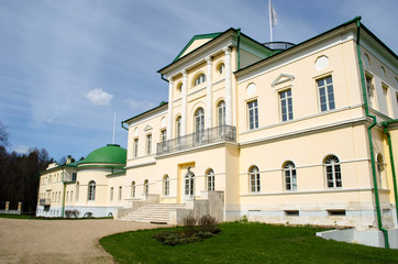 Fototapeta na wymiar View of Stepanovskoe-Volosovo manor of the princely family of the Kurakin located in the village of Volosovo Tver Region Russia
