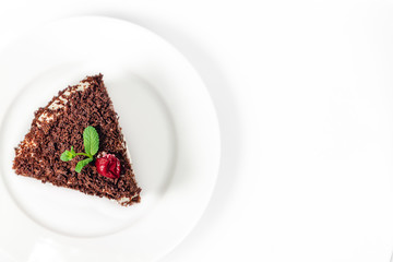 German chocolate cake Black Forest Cake, Schwarzwald pie.