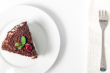 German chocolate cake Black Forest Cake, Schwarzwald pie.