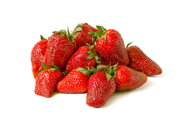 A bunch of strawberries