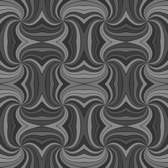 Fototapeta premium Grey seamless abstract psychedelic spiral ray burst stripe pattern background - vector graphic design