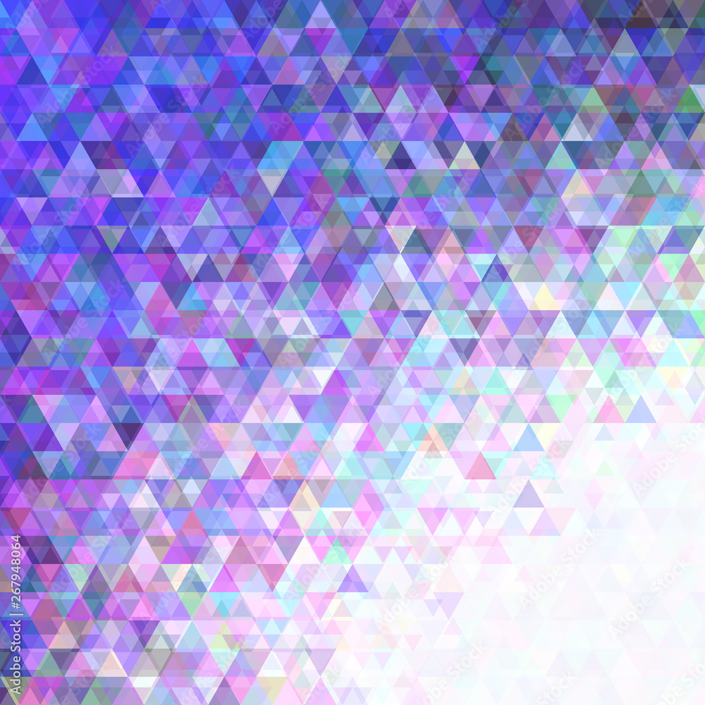 Poster geometrical triangle pattern background - vector graphic