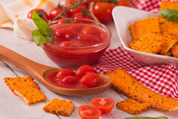 Tomato crackers. 