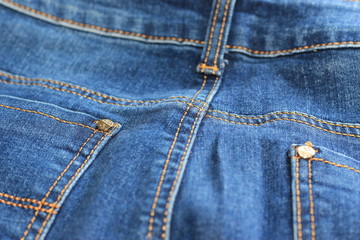 Fototapeta premium old dark blue faded jeans