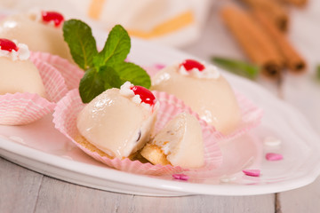 Sicilian ricotta cake (Cassata).