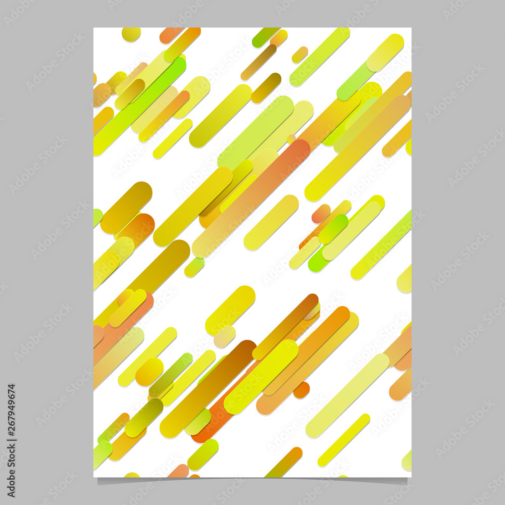 Poster multicolored abstract modern diagonal gradient rounded stripe pattern brochure background template d