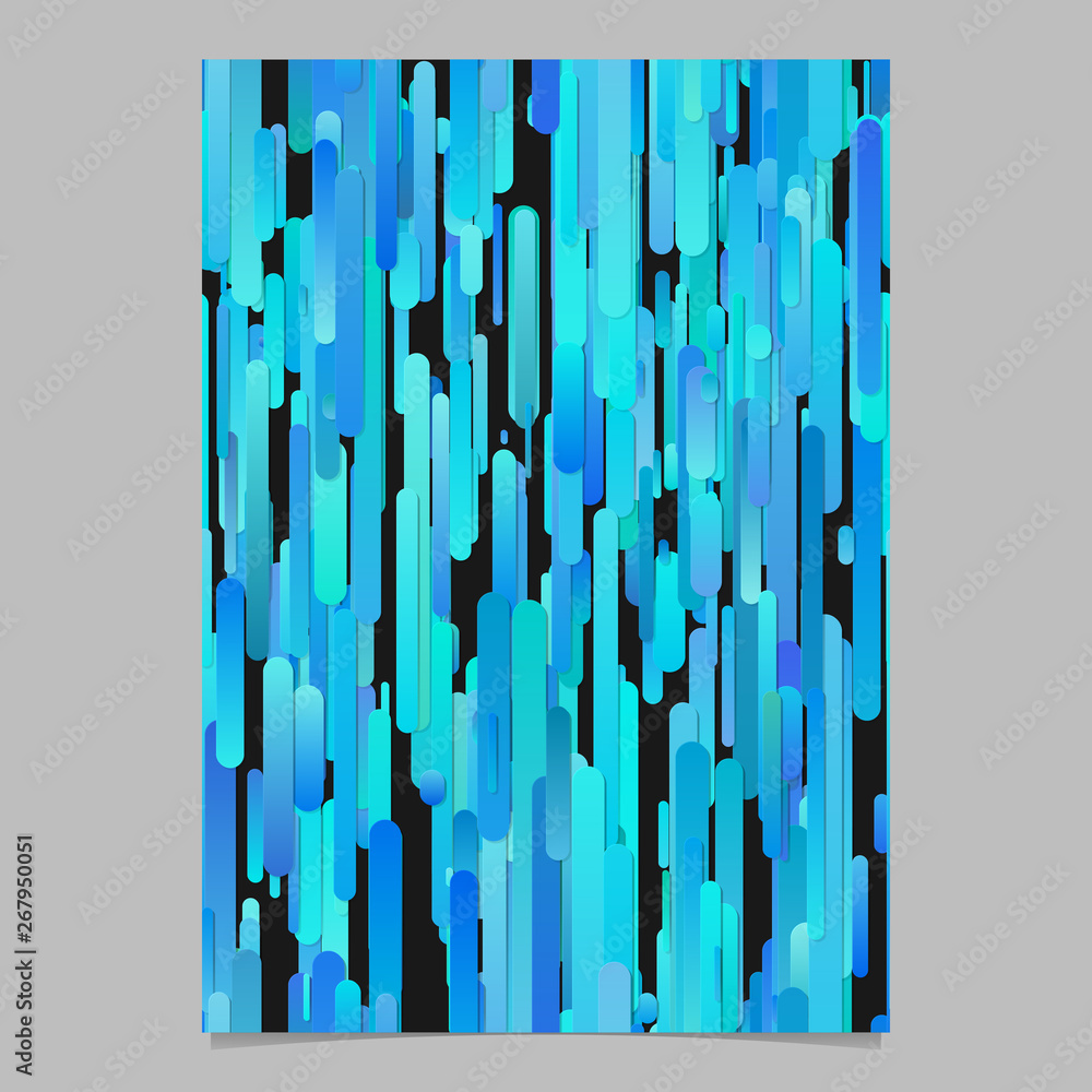 Poster modern abstract vertical gradient rounded stripe pattern brochure background - vector stationery tem