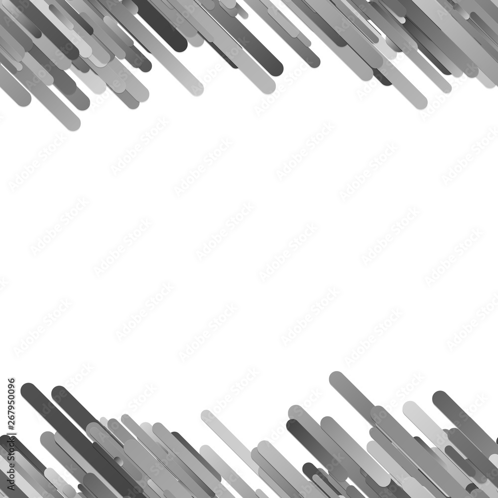 Poster grey abstract seamless gradient diagonal stripe pattern background - modern vector graphic