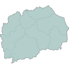 Fototapeta na wymiar mappa macedonia