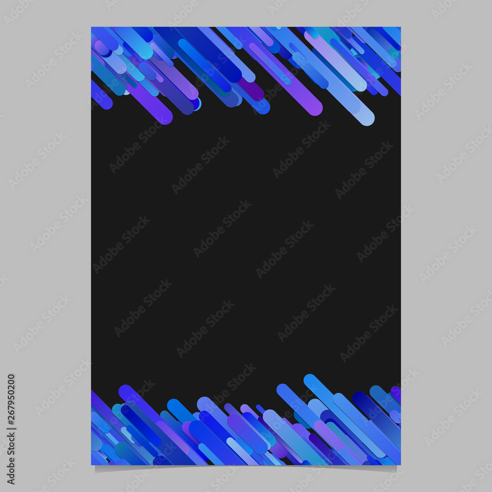 Poster Trendy abstract diagonal gradient stripe pattern poster background - vector stationery template design