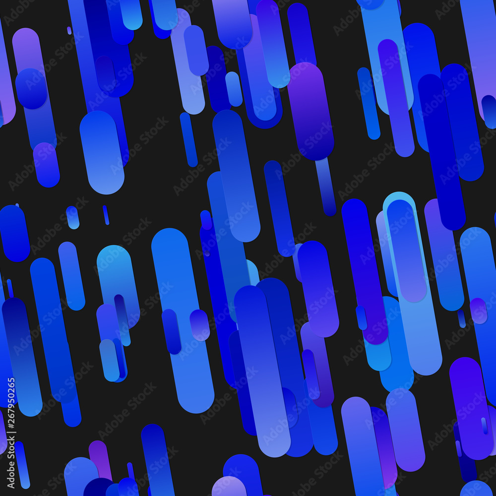 Poster blue seamless abstract trendy gradient stripe pattern background - vector design