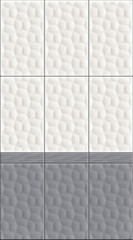 Bicolor 3D effect wall panels tiling seamless texture illustration