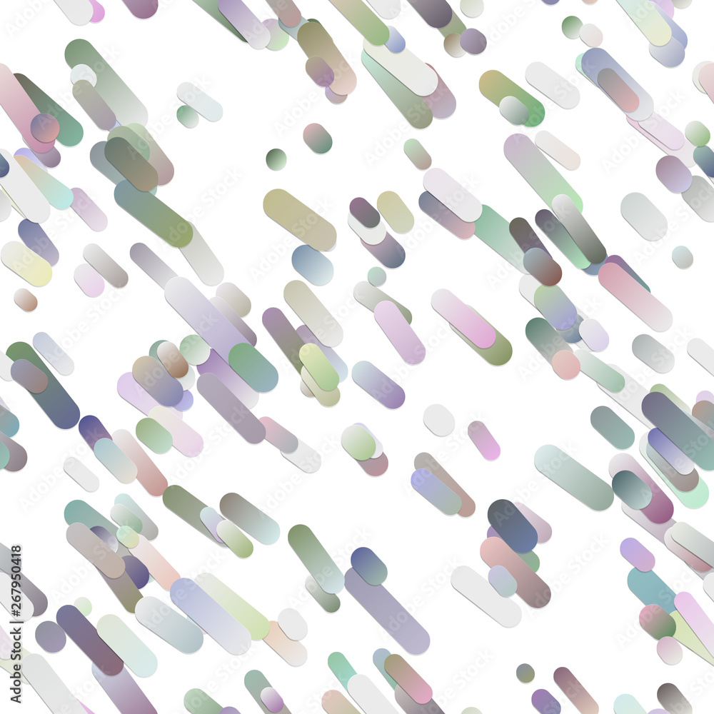 Aufkleber colorful abstract seamless gradient diagonal rounded stripe pattern background - modern vector illus