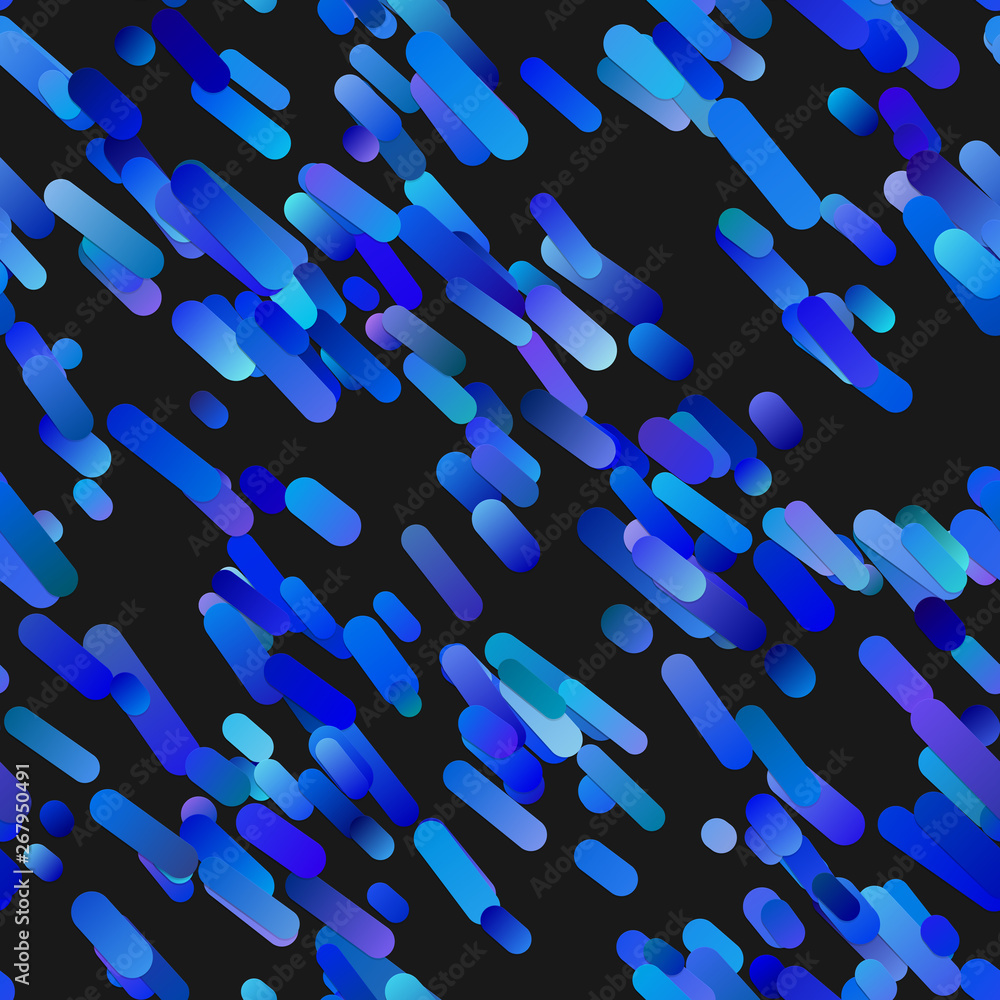 Poster blue modern abstract gradient background with diagonal seamless rounded stripe pattern - vector desi