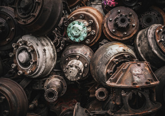 closeup of a sewing machine