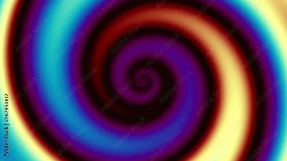 Poster Endless spinning futuristic Spiral. Seamless looping footage. Abstract helix.