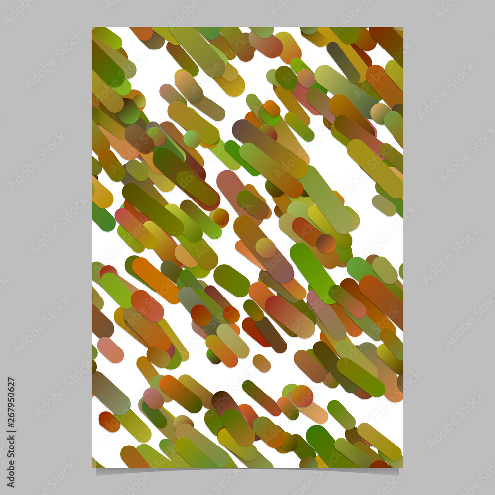 Poster colorful abstract modern diagonal gradient rounded stripe pattern brochure background template - vec