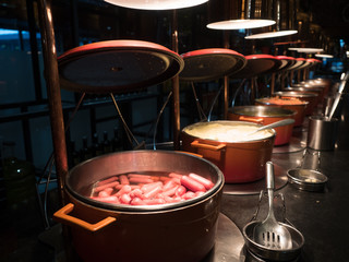 Dinner time in all inclusive 5 star hotel