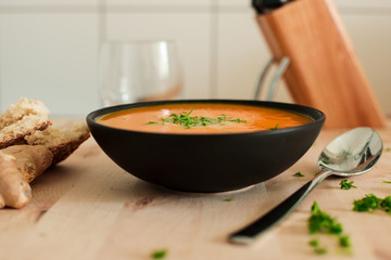 Kürbis Ingwer suppe