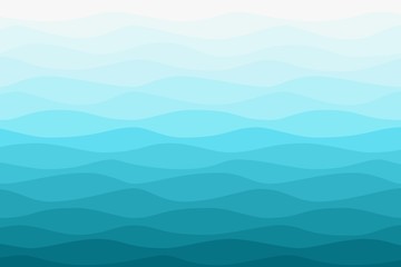 Sea water wavy blue nautical background