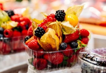 Healthy fruit lunch takeaway