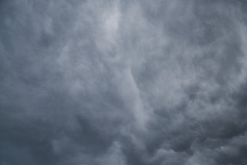 Dramatic sky and dark clouds
