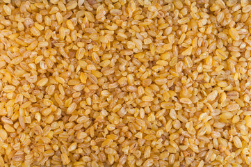 whole grain brown rice with an edible shell over the entire frame.