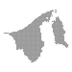 Obraz premium Map with dot