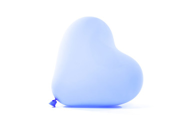 Blue baloon heart