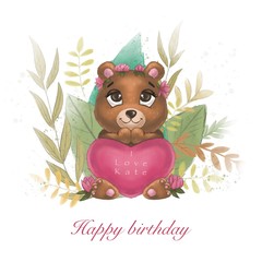 teddy bear with a heart