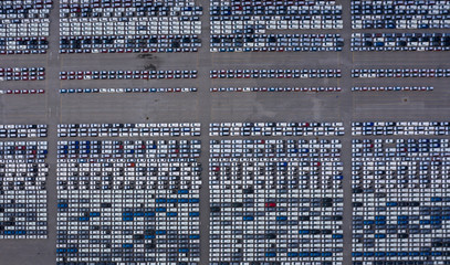 new line products cars in the park prepare to export abroad by every ship for sale